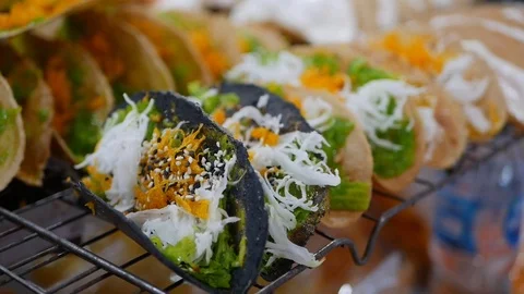 Thai Crispy Pancake or Kanom Buang - Delicious Thai street dessert, popular at Stock Footage 124113870