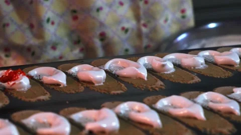 Thai Crispy Pancakes Stock Footage 152814750