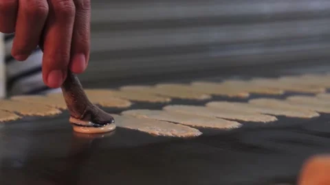 Thai Crispy Pancakes Stock Footage 152815378