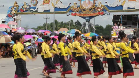 Thai dance Stock Footage 25684708