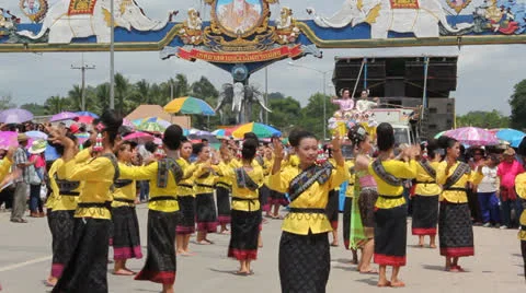 Thai dance Stock Footage 25686040