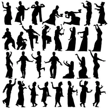Thai dancers Stock Illustration