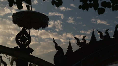 Thai decorative sunset Stock Footage 272281721