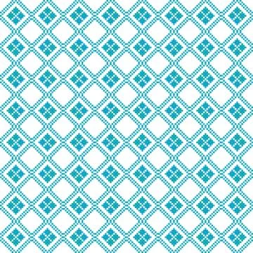 Thai Design Pixel Combination Pattern - abstract background Stock Illustration