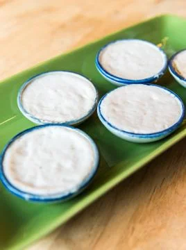 Thai dessert cups Stock Photos
