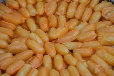 Thai dessert made from bean paste and yolk. Foto stock