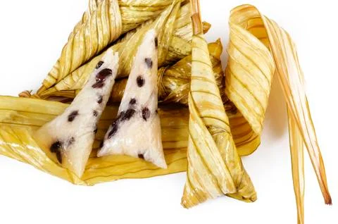 Thai dessert on white background Stock Photos