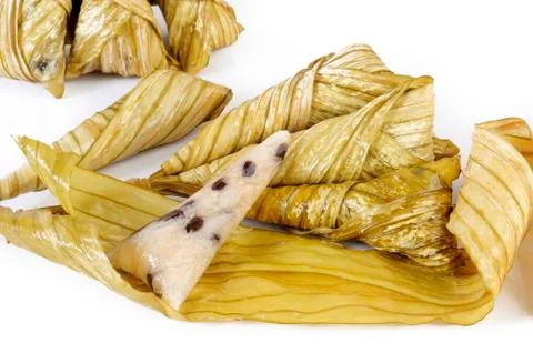 Thai dessert on white Stock Photos