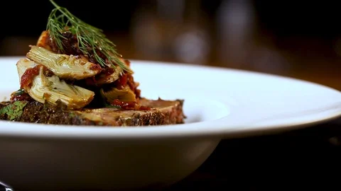 Thai Dish with Mushrooms 2 Stock Footage 90939255