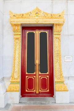 Thai door Stock Photos