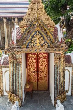 Thai door Stock Photos