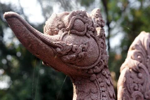 Thai Dragon Statue Stock Photos