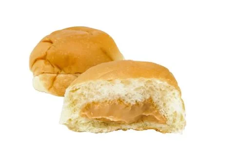 Thai egg custard bread Stock Photos