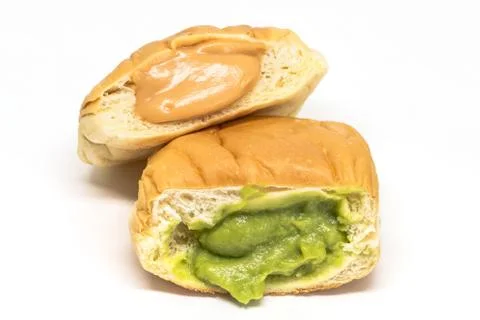 Thai egg custard bread Stock Photos