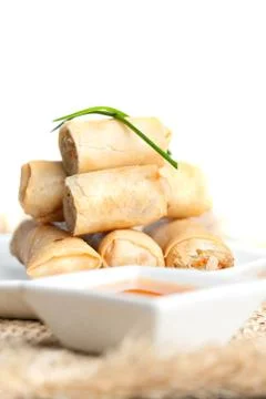 Thai Egg Rolls Stock Photos