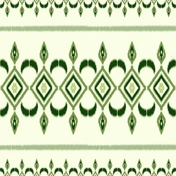 Thai ethnic traditional seamless pattern on background. Stock Illustration