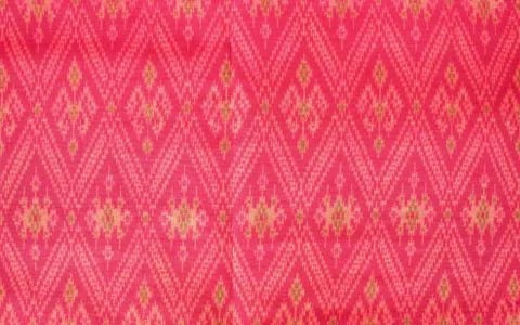 Thai fabric pattern background Stock Photos