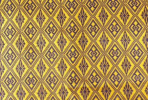 Thai fabric pattern background Stock Photos