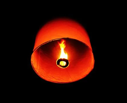 Thai fire balloon Stock Photos