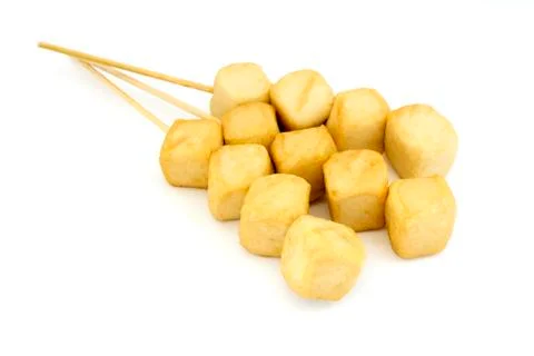 Thai fishcake skewer Stock Photos