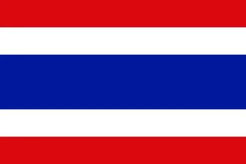 Thai flag, flat layout, vector illustration Ilustración de archivo