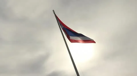 Thai Flag Stock Footage 10768806