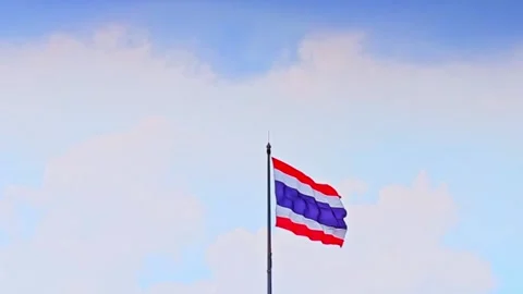 Thai flag. Stock Footage 132031062