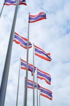 Thai Flags Stock Photos