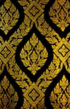 Thai floral pattern Stock Photos