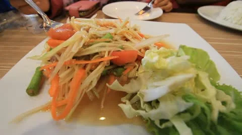 Thai food Stock Footage 12234634