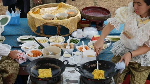 Thai food Stock Footage 122588041