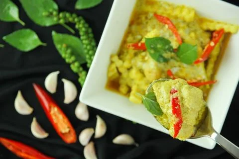 Thai food on the table Stock Illustration