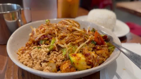 Thai Food In The US Video stock 274084752