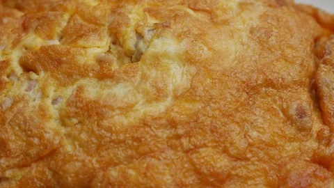 Thai Fried Egg with Minced Pork Over Rice Stock Footage 328206344