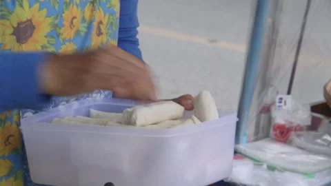 Thai Fried Spring Rolls Stock Footage 146869148