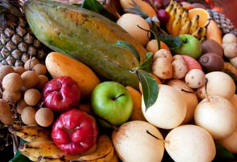 Thai fruits Stock Photos