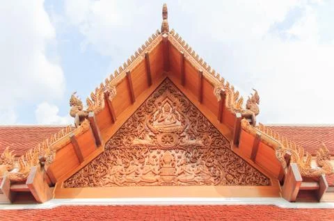 Thai gable Foto stock