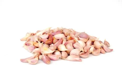 Thai garlic extract on a white background. Stock Photos