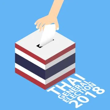 Thai General Election 2018 Stock Illustration