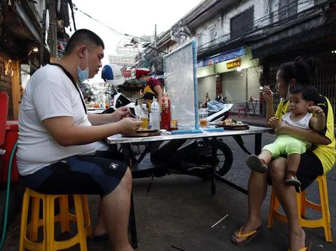 Thai government easing some stringent lockdown measures due to the slowdown COVI Stock Photos