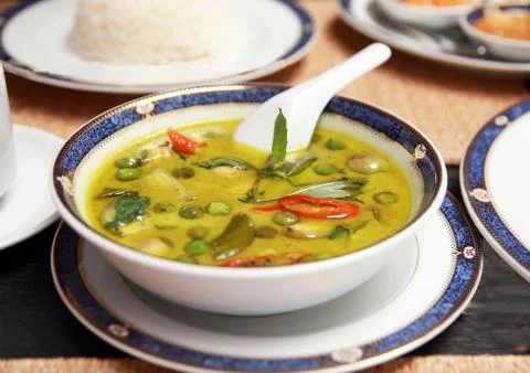 Thai green curry Stock Photos
