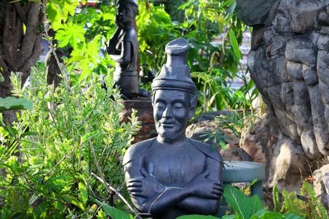 Thai hermit native statue. Foto stock