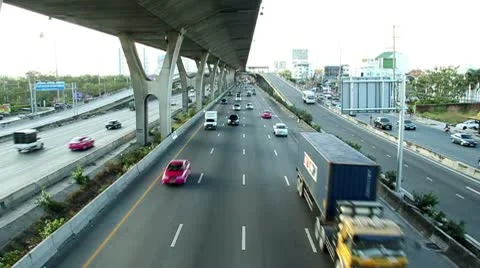 Thai Highway Stock Footage 10562235
