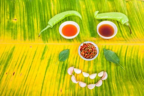 Thai ingredients in close up Foto stock