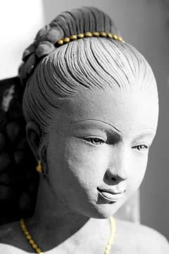 Thai Lady Statue Stock Photos