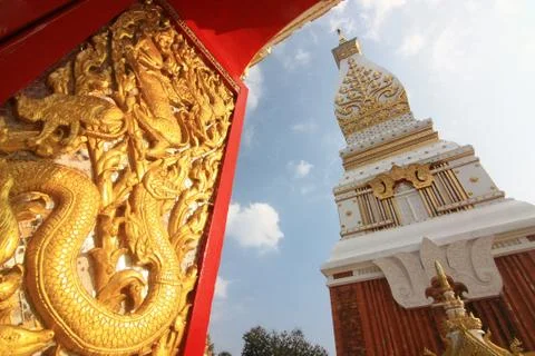 Thai  Landmark - Phra that phanom Stock Photos
