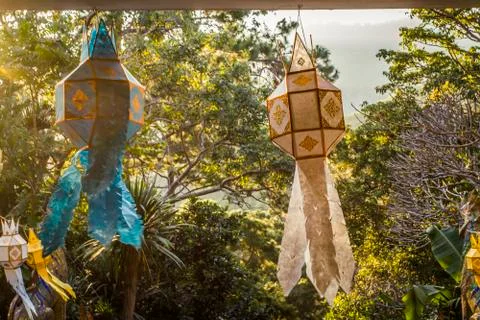 Thai lanterns Stock Photos