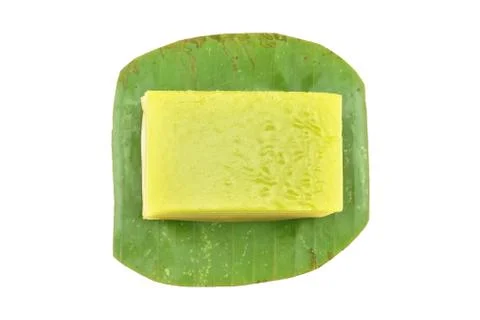 Thai layer cake isolated Stock Photos