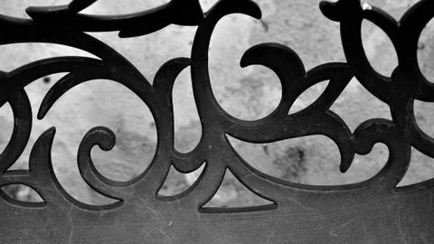 Thai lining for background, monochrome mode. Stock Photos
