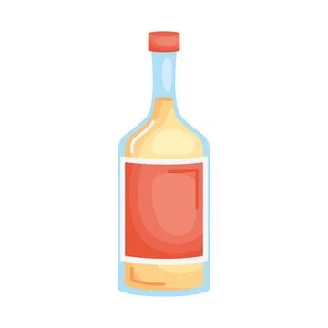 Thai liquor bottle Stock Illustration